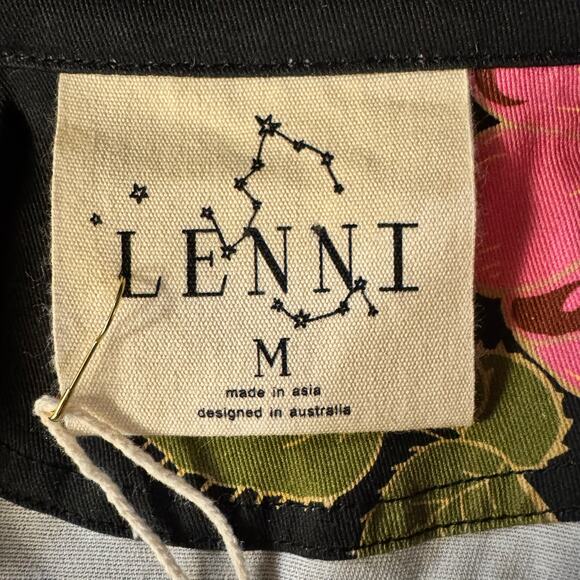 NWT Lenni The Label XENO Floral JACKET BLACK Cropped Size Medium/Size 6 - Picture 9 of 11